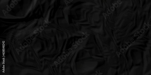 Black silk crumple black paper wrinkled poster template ,blank glued creased paper texture background. black paper crumled backdrop background. used for cardboard and clarkboard.