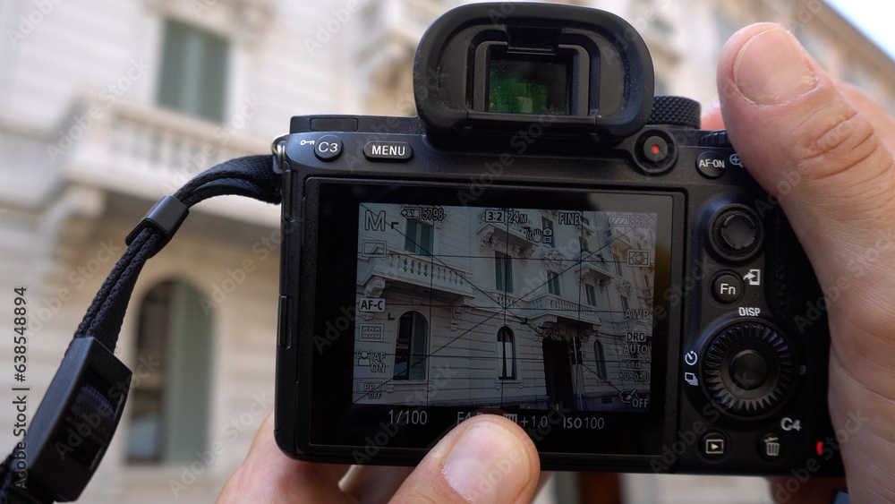 Europe, Italy, Milan Real estate photo shoot for the sale of the house building in Milan