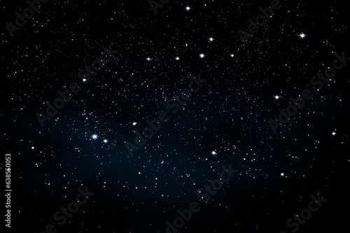 Stars and star constellation against a black sky in the northern hemisphere. Generative AI