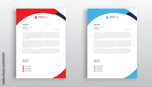 creative and modern business letterhead template