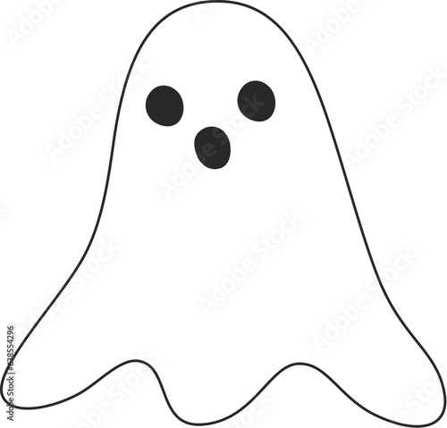 Halloween ghost cartoon