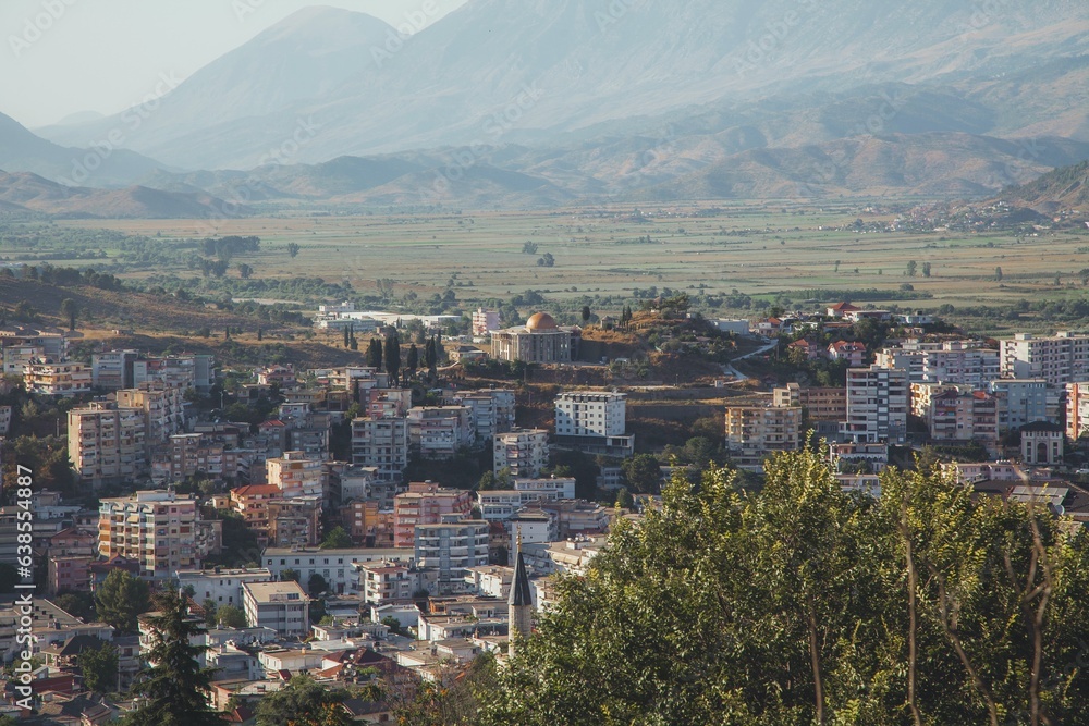 Gjirokaster in Albania by Drone