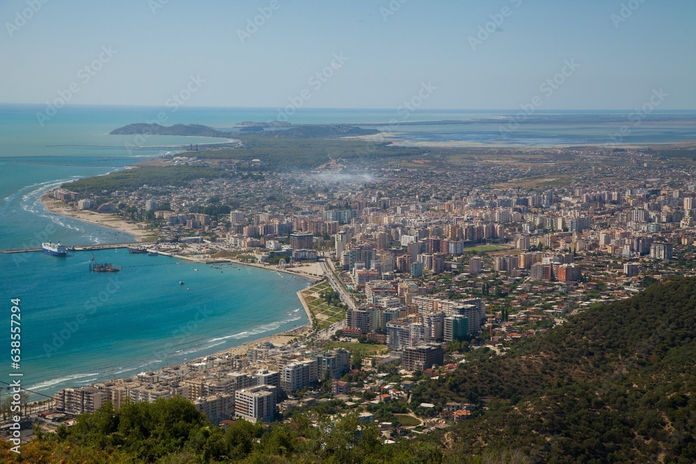 Fototapeta premium Views of Vlore in Albania