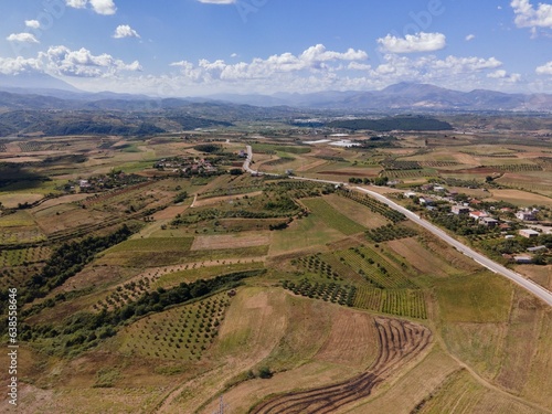 Views of the Albanian countryside by Drone