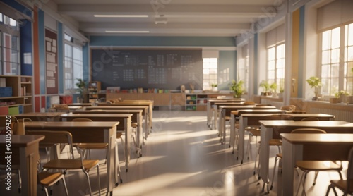 back to school scene with cute schoolkid with backpack