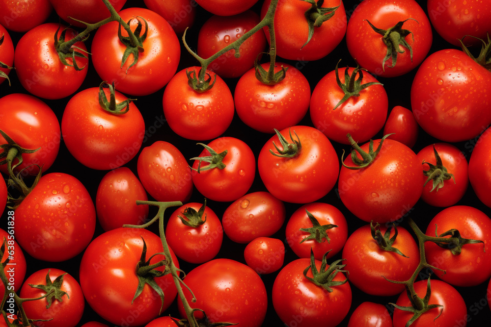 Fresh Tomatoes Background Pattern