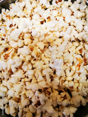 fondo de palomitas de maíz crujientes recién hechas