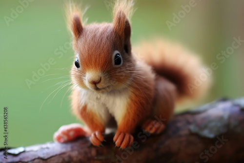 Cute baby squirrel © Veniamin Kraskov