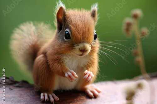 Cute baby squirrel
