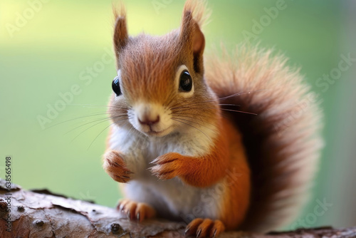Cute baby squirrel © Veniamin Kraskov