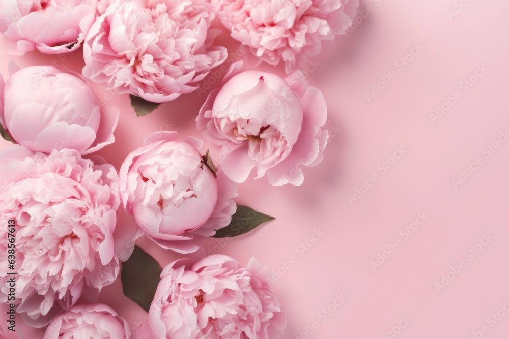 Pink peonies Generative AI. Pink peonies Generative AI.