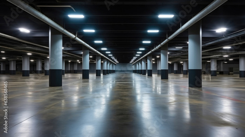 Urban Labyrinth: Vacant Underground Mall Parking Space
