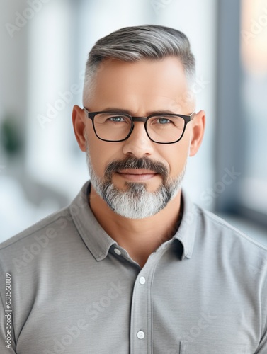 Attractive mature male port...
