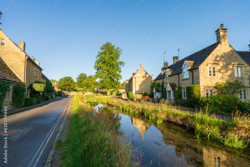 Lower Slaughter village in Cotswold. England