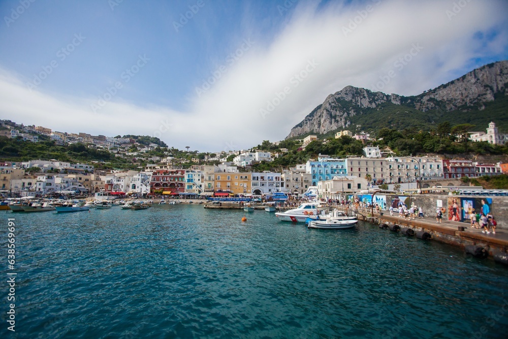 Views of Capri Island in Italy