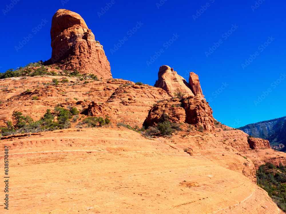 Sandstome spires and cliffs, Sedona Arizona