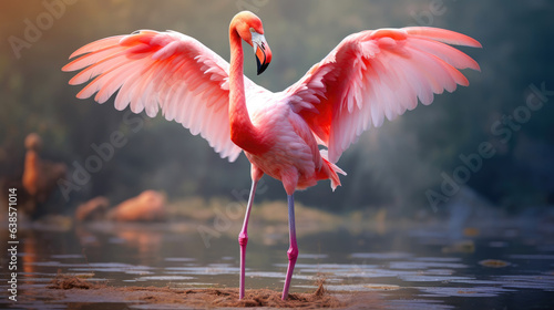 Graceful Flamingo Ballet