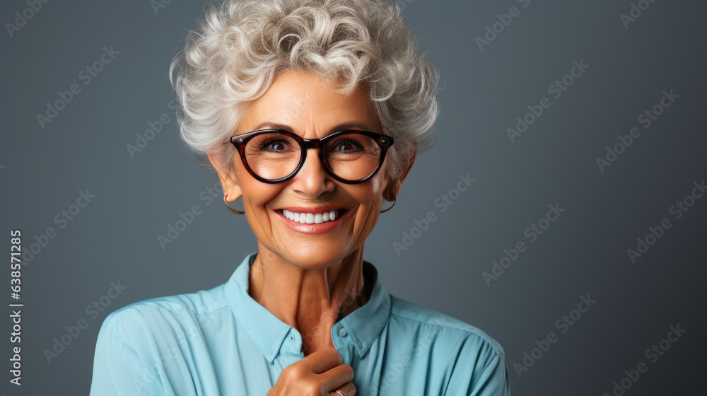 Serenity of Seniors: Delighted Grandmother