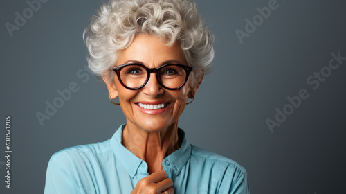 Serenity of Seniors: Delighted Grandmother