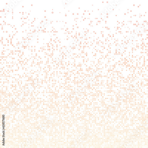 Artistic geometric matrix background in yellow and pink colors. Awesome square vector illustration.
