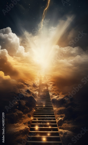 fantasy sky. heaven and hell. stairway to heaven.