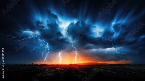 Eerie Night: Capturing the Lightning Symphony
