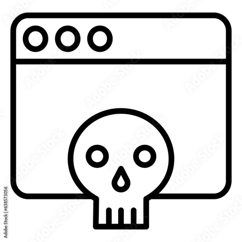 Outline Browser Hacker icon