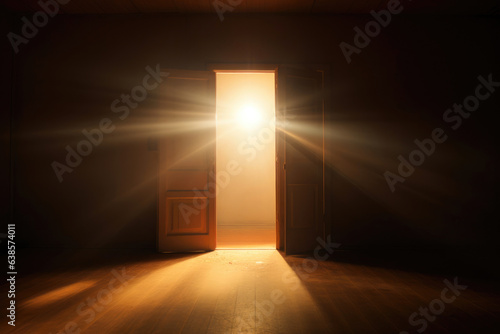 Sunlit Doorway  A Close-Up Perspective
