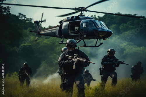 Foto Emergency Response: SWAT Team and Chopper