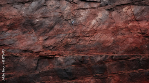 Textured Deep Red Cliff Surface