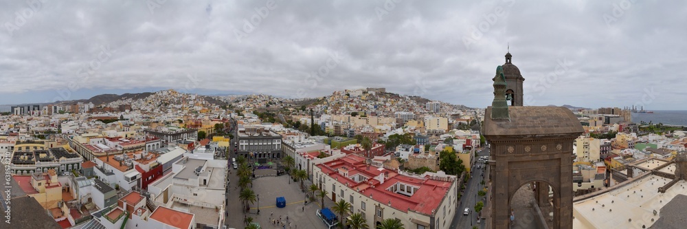 Ausblick vom Dach der Kathedrale Santa Ana in Las Palmas auf der Insel Gran Canaria