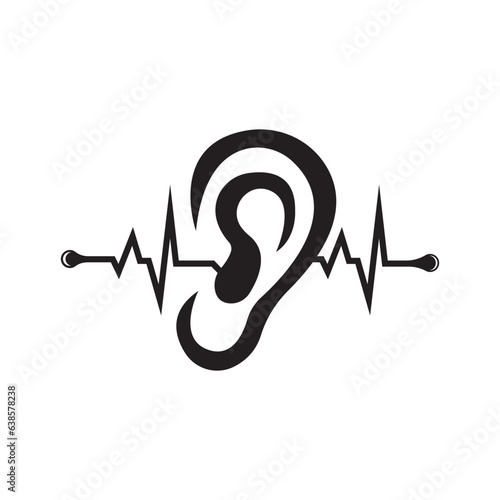 Hearing Logo Template vector icon design