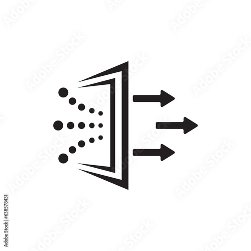 Air Filter icon logo vector design template