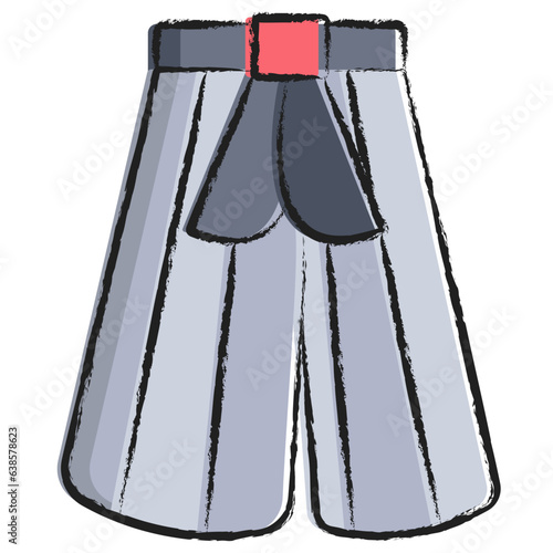 Hand drawn Hakama icon