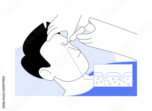 Injectable fillers abstract concept vector illustration.