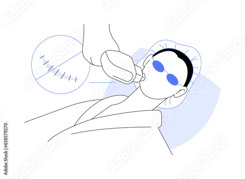 Scar revision abstract concept vector illustration.