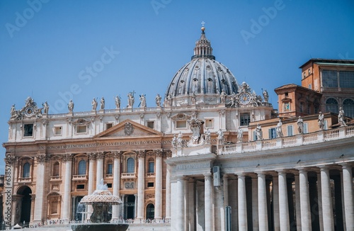 Views of St. Peter's Basilica in Vatican City