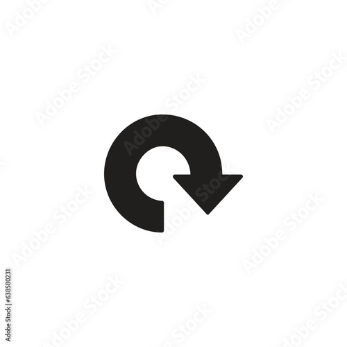 reflesh sign on a white background