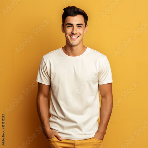 guy in basic white t-shirt