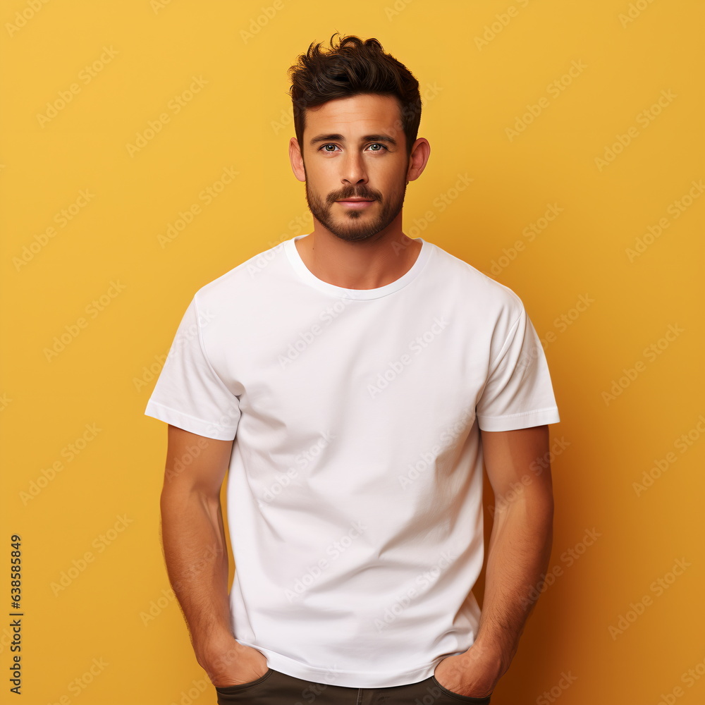 guy in basic white t-shirt guy in basic white t-shirt