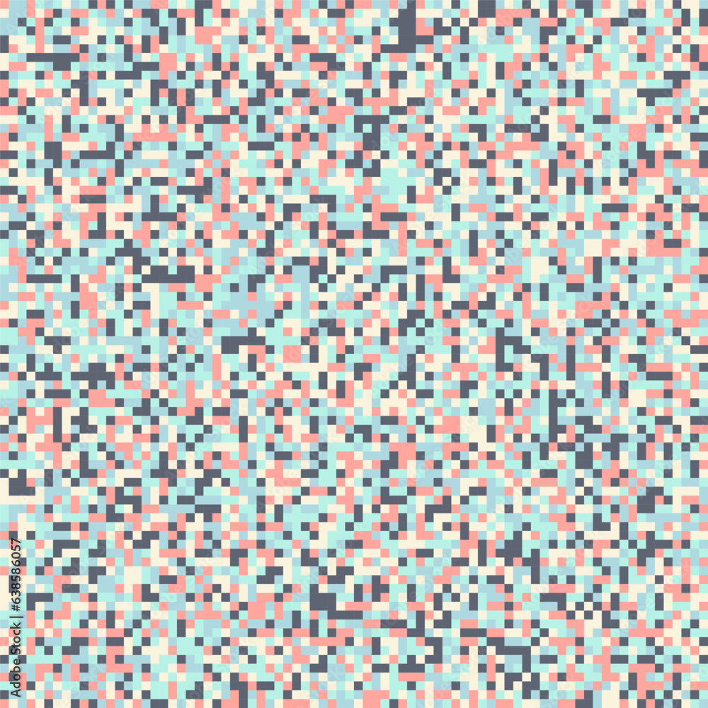 Modern Pixel Pattern With Multiple Colors Modern Pixel Pattern With Multiple Colors