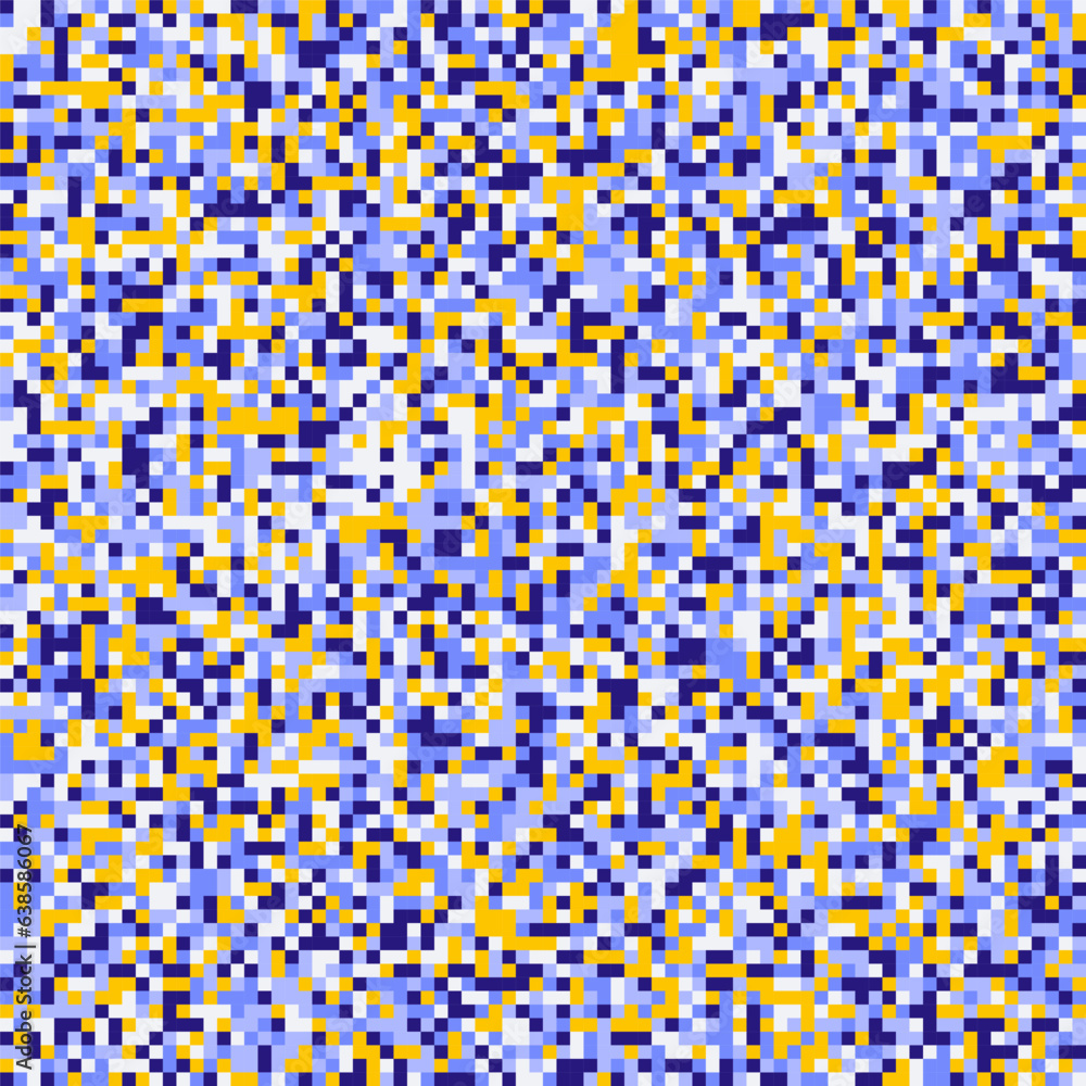 Modern Pixel Pattern With Multiple Colors Modern Pixel Pattern With Multiple Colors