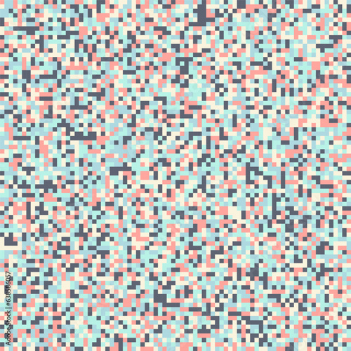 Modern Pixel Pattern With Multiple Colors