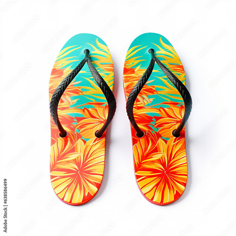 Flip flops, isolated on white background Flip flops, isolated on white background