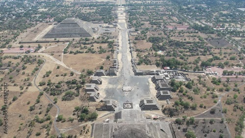 Teotihuacan, Estado de México, dron 4k