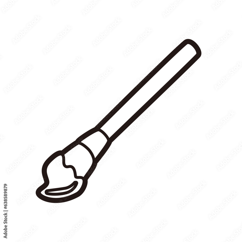 筆 絵の具 ぬりえ 線画 筆 絵の具 ぬりえ 線画