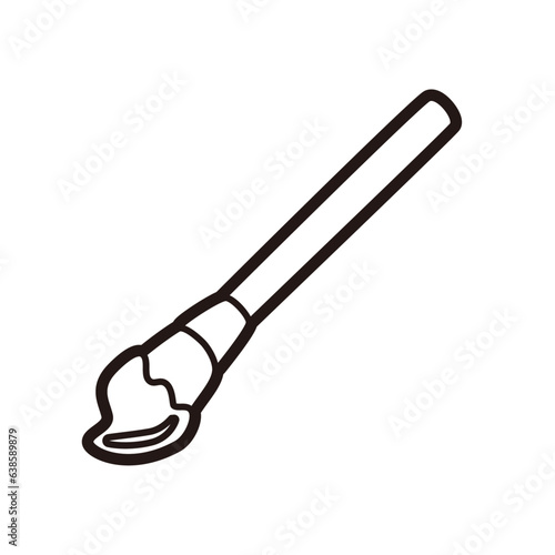 筆 絵の具 ぬりえ 線画