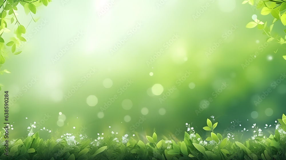Une illustration de plantes avec des feuilles d'arbres. Une illustration de plantes avec des feuilles d'arbres.
