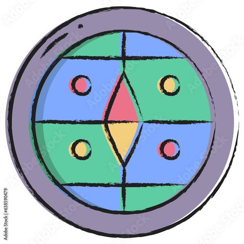 Hand drawn Parma Shield icon