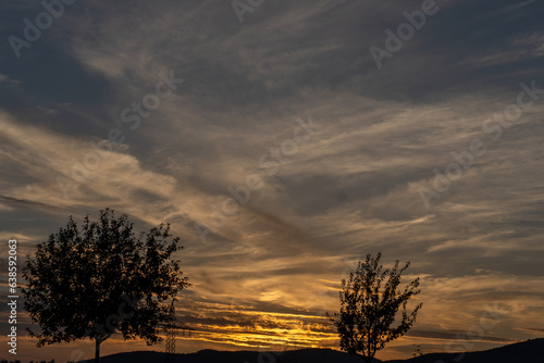 sunset in the clouds